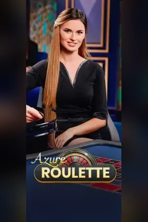 Mesa de Roulette Azure con crupier en vivo